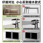 Угловой стол Naijia с L-образной полкой, компьютерный стол для спальни, письменный стол, 160x120x75 см, кремово-белый, левосторонний - фото 6