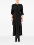 MM6 Maison Margiela платье миди асимметричного кроя, черный - фото 2