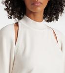 Шерстяной свитер с вырезом Alaïa, Blanc - фото 4