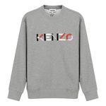 Свитер embroidery logo round-neck swea gray Kenzo, серый - фото