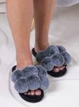 Тапочки Pretty You London Dolly Pom Pom, черные - фото