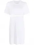 Платье-трапеция с вышитым логотипом Givenchy, белый - фото