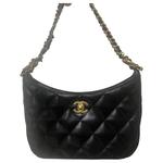 CHANEL Сумка через плечо с алмазным узором Women's Black - фото