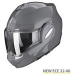 Модульный шлем Scorpion EXO-Tech Evo Solid, серый - фото 2