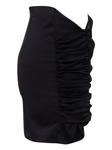 Nineminutes драпированная мини-юбка, черный - фото 3
