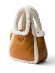 Мини-сумка Prada из овчины, коричневый - фото 3