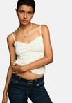Топ Bershka Top, Beige - фото