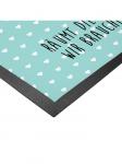 Коврик для ног Mr. & Mrs. Panda, цвет türkis pastell - фото 4