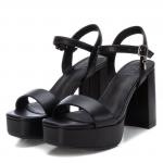 Женские босоножки на каблуке и платформе от XTI, черный - фото 5