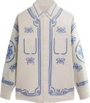 Рубашка Kith Raw Hem Denim Apollo 'Sandrift', кремовый - фото