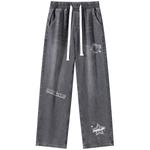 Джинсы Unisex Doraemon, черно-серые (на флисе) - фото 6