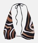 Майка-бикини Marmo треугольной формы Pucci, Black Gold - фото