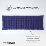 Подушка на стул Homescapes темно-синий, 143/48/5 см - фото 6