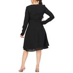 ARMANI EXCHANGE Женское черное платье с длинными рукавами AE - фото 4