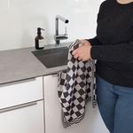 Чайные полотенца набор  Zollner, антрацитовый - фото 4