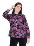 сиреневая блузка-рубашка Ulla Popken - фото 2