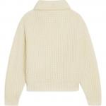 Воротниковая ребристая водолазка CELINE, Экрю - фото 3