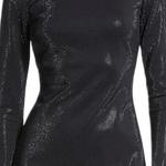 Платье с длинными рукавами и декором MICHAEL KORS, черный - фото 5