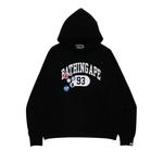 Худи BAPE Badge Motif Loose Fit Pullover 'Black', черный - фото 2