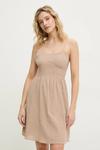 Хлопковое платье Answear.Lab, бежевый - фото 2
