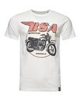 Футболка Re:Covered T-Shirt BSA Birmingham Motorcycles, экрю - фото