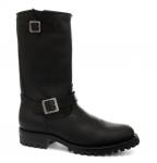 Боевые кожаные ботинки в стиле вестерн для диких Grinders, черный - фото