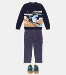 Кожаные кроссовки Petit Nord, синий - фото 2