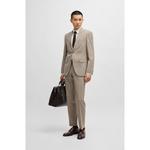 Кожаные туфли дерби с прошитыми деталями BOSS, темно-коричневый - фото 2