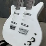 Danelectro 6/12 Двухгрифовая Белая Перламутровая - фото 7