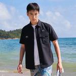 Рубашка унисекс Mizuno, зеленый - фото 5