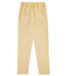 Брюки прямого кроя из смесового хлопка La Coqueta, бежевый - фото 4