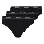 Стринги HUGO Stripe 3 шт, черный - фото 3