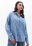 Блузка на пуговицах MIT MODISCHEN STREIFEN OXXO, синий - фото