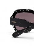 Chloé Eyewear солнцезащитные очки с логотипом, черный - фото 3
