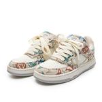 Кроссовки LAZY BONS Skateboarding Shoes Unisex Low-top, белый/черный - фото 2