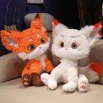 Cute Winter Snow Fox Dolls Plush Doll 35cm/55cm Height Barbne, белый - фото 6