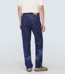 Джинсовые брюки с принтом jungle Alanui, синий - фото 4