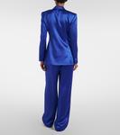 Шелковый блейзер Aleah Gabriela Hearst, Cobalt - фото 3