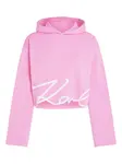 Худи с логотипом KARL LAGERFELD, розовый - фото