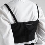 Майка женская черная Prada - фото 5