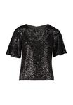 Блуза Vera Mont PAILLETTEN MIT FLÜGELÄRMELN, Schwarz/Black - фото 6