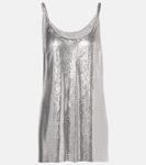 Кольчужный топ Rabanne, серебряный - фото