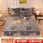 Boyang Простыня 200х220 см, флис, с рисунком Teddy Bear - фото