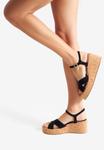 Босоножки на танкетке Platform sandals Woden, черный - фото