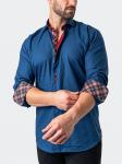 Рубашка мужская MACEOO, синий - фото 5