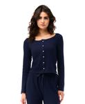 Женский ажурный кардиган GAP, Navy Uniform - фото