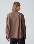 Блузка на пуговицах LANGARMBLUSE FLARA Opus, коричневый - фото 4