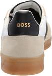 Мужские кроссовки BOSS Soft Leather Block Logo Low Top, Lychee White - фото 3