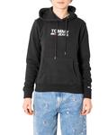 Толстовка женская Tommy Jeans с большим логотипом, черный - фото