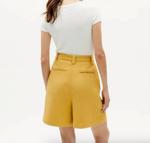 Лия Хлопковые бермуды в желтом цвете Thinking MU - фото 4
